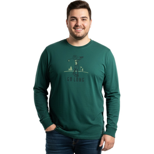Life Is Good Men's Long Sleeve Green Tee
